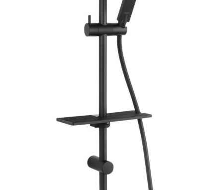 Душевая система с тропическим душем Squerto Lux Black NP24-BL Ferro