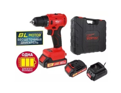 Дрель-шуруповерт аккумуляторная BD 2025-1 DLi WORTEX