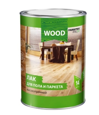 Лак алкидно-уретановый для паркета и полов, Farbitex Profi Wood
