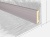 Плинтус напольный деревянный, сандал белый 2400х80х16 мм, КТМ