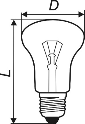 Лампа накаливания низковольтная МО 24В 60Вт E27 Лисма