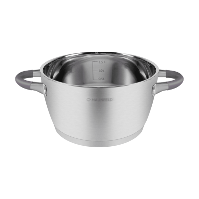 Кастрюля из нержавеющей стали 1.7л MAUNFELD LEONA MF20LN01CR