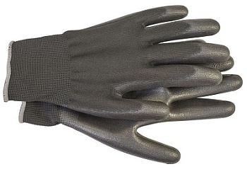 Перчатки из полиэстера с нитриловым покрытием р.10, черные TR-517В