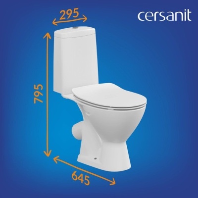 Унитаз-компакт FLAVIS 031 3/6 DPL EO slim напольный Cersanit