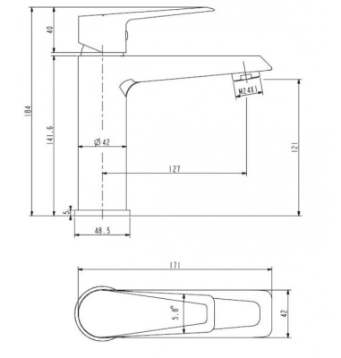 Смеситель для умывальника New York NY 26 ESKO