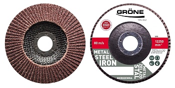 Круг лепестковый 125х22.23 мм P80 GRONE