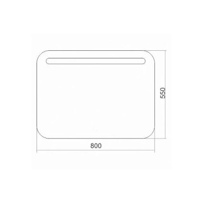 Зеркало Веста 80x55 см Silver Mirrors ФР-00001413 (подсветка, б/к сенсор)