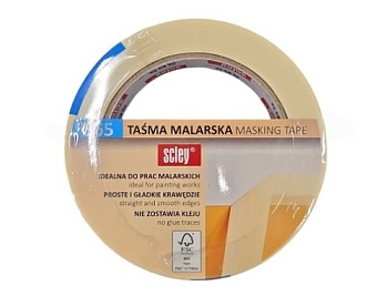 Лента малярная 30ммх50м, белая SCLEY 0300-655030