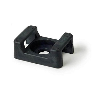Площадка для хомута-стяжки 15х10 мм черный 100 шт HLT Electric 084-07-084