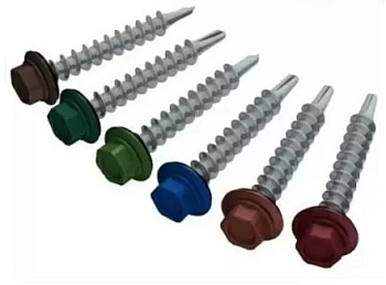 Саморез кровельный 5.5x25 серый графит RAL7024 STARFIX