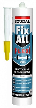 Клей-герметик гибридный серый 290 мл Fix All Flexi Soudal