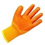 Перчатки синтетические утепленные, оранжевый облив, оранжевые L-XL, ПР-ПВ718