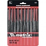 Набор надфилей 160 х 4 мм, 10 шт, обрезиненные рукоятки Matrix