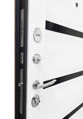 Дверь входная металлическая УРБАН 2050x860 правая, рефлект / бланко Промет