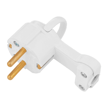 Вилка угловая с заземлением, Bylectrica В16-061