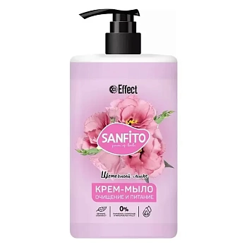 Мыло жидкое Цветочный микс 1 л Sanfito