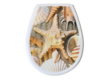 Сиденье для унитаза Bisk Lilia Foto (ракушка) 80379