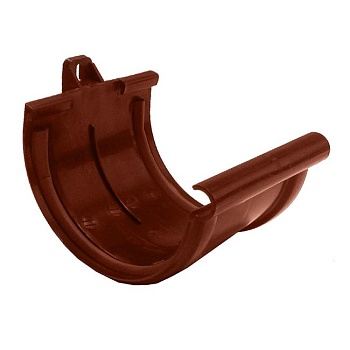 Соединитель желоба Murol 130 мм с прокладкой коричневый Имидж