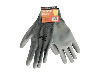 Перчатки нейлон, полиуретановое покрытие р.8 серые ST7128-8 STARTUL
