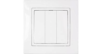 ВЫКЛЮЧАТЕЛЬ 3-клавишный с рамкой  С05 10-862, Уют, Bylectrica