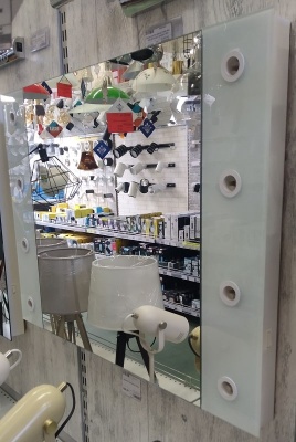 Зеркало гримерное 800x600мм E14x8 Этюд Континент