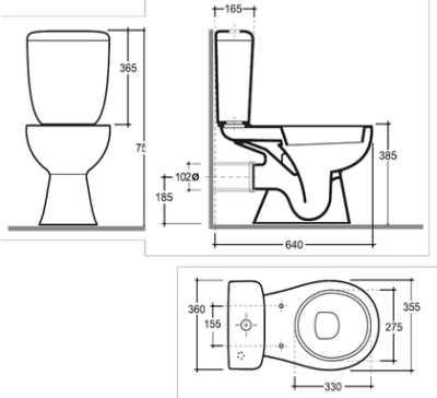 Унитаз-компакт Позитано ЖС Инкоэр