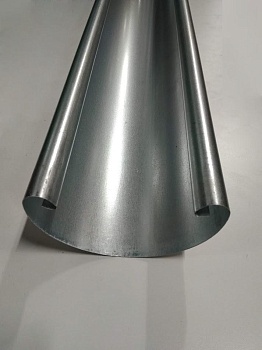 Желоб из оцинкованной стали 0.5 круглого сечения d125 L1250 Жесть