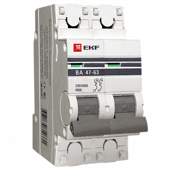 Автоматический выключатель ВА 47-63 40А 2П EKF
