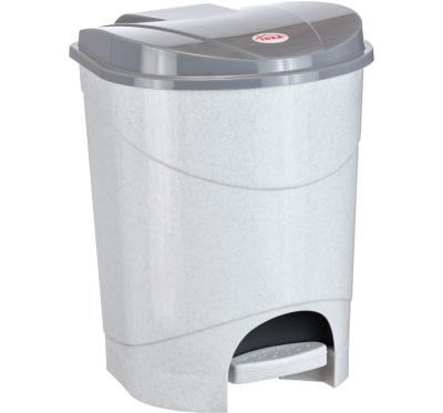 Контейнер для мусора с педалью 11л (мраморный) М2891 IDEA