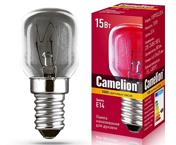 Лампа накаливания для духовок 15/PT/CL/E14 Camelion