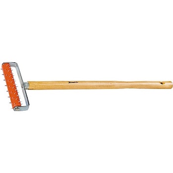 Валик для гипсокартона, 150 мм, игольчатый, деревянная ручка 500 мм, MTX 87901