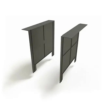 Перегородка-сифон к дождеприемнику 300х300 мм черный Ecoteck ДИ 03505000