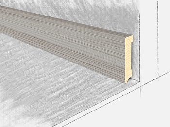 Плинтус напольный деревянный, Дуб Спрингфилд 2400х80х16 мм, КТМ