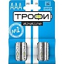 Элемент питания (батарейка) щелочной ТРОФИ LR03-4BL
