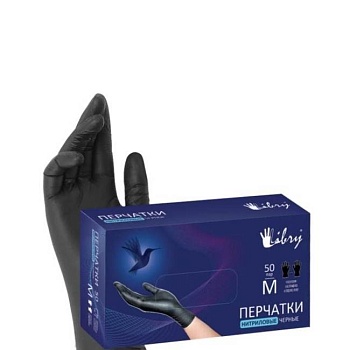 Перчатки нитриловые размер L LIBRY KN004BL