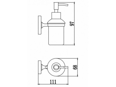 Дозатор для жидкого мыла, S-007031 Savol