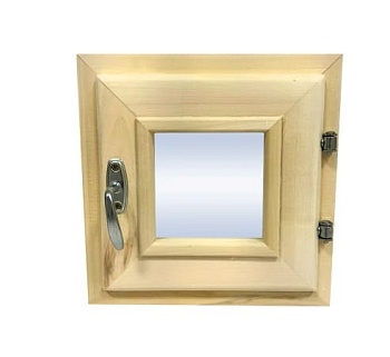 Рама для бани 50x40 стеклопакет липа