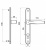 Ручка дверная на планке PVH 85-28 W (белая) VЕTTORE