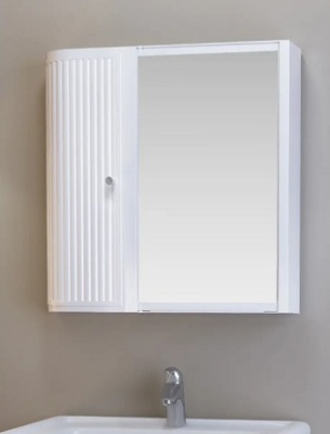 Шкафчик зеркальный (снежно-белый) Hilton Premium Left НВ 33601000, Berossi