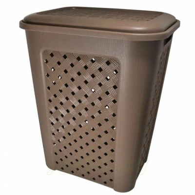 Корзина для белья 30л, Виола ElfPlast (серо-коричневый)
