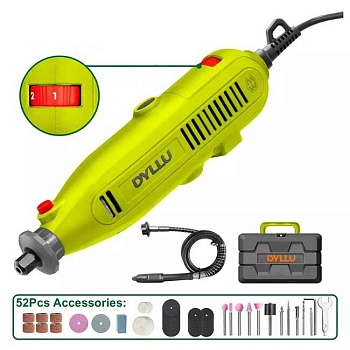 Гравер DYLLU DTRY1D131 (гибкий вал, оснастка, кейс)