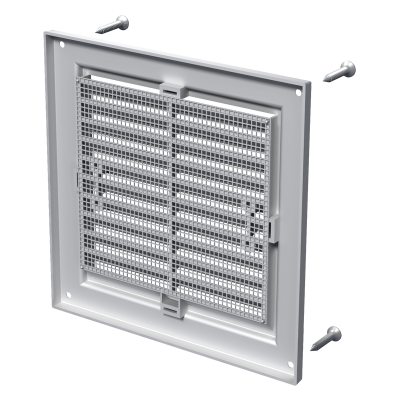 Решетка вентиляционная белая 175х175мм МВ 175с VENTS