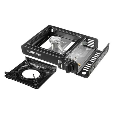 Плита туристическая газовая черная Sundays ZD6800(CE)-D