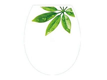 Сиденье для унитаза IRIS FOTO Лист, 456х361х40 мм