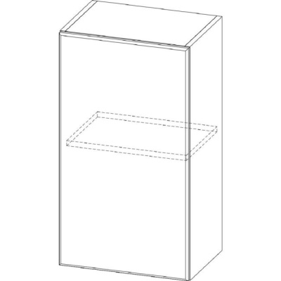 Шкаф настенный 72 см белый SV-Мебель (40 см)