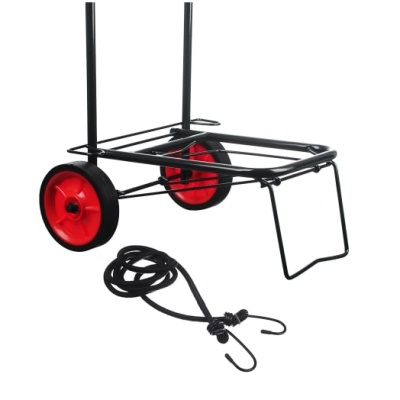 Тележка для сумок грузоподъемность 40кг, 95х35х46см, колеса d14см, черная VETTA