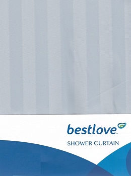 Занавеска для ванной 180х180 см, Bestlove JG-002-Light grey