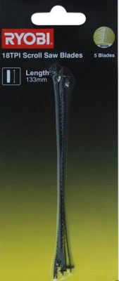 Пилки лобзиковые по дереву SSB18TPI, 5шт, RYOBI