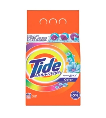 Порошок стиральный Tide колор Lenor автомат, 3 кг