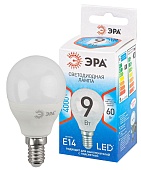 Лампа светодиодная  QX LED 4000К P45-9W-840-E14 ЭРА